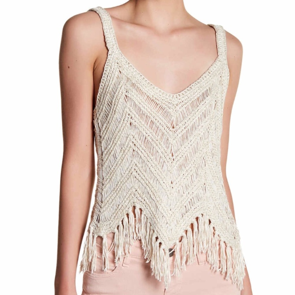 Alice + Olivia crochet top